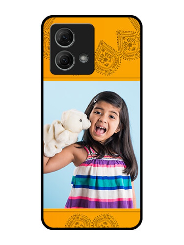 Custom Moto G84 5G Custom Metal Phone CasePhoto Wedding Design