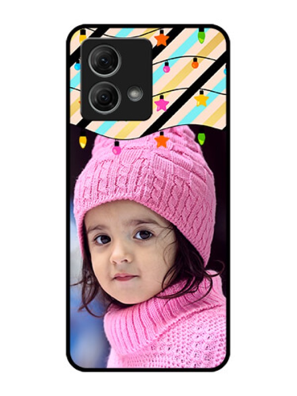 Custom Moto G84 5G Custom Metal Phone CaseLights Hanging Design