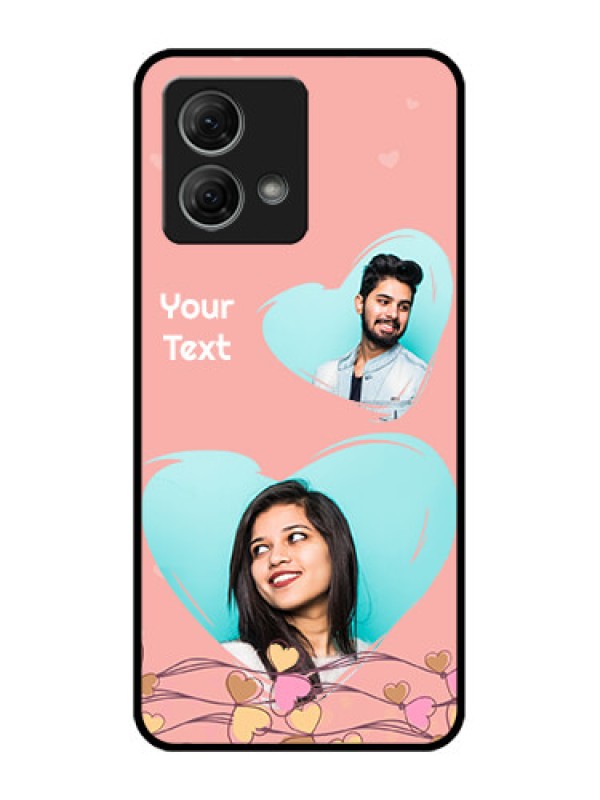 Custom Moto G84 5G Custom Metal Phone CaseLove Doodle Design