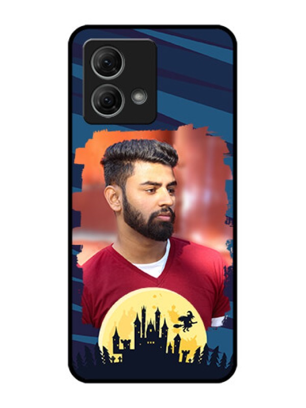 Custom Moto G84 5G Custom Metal Phone CaseHalloween Witch Design