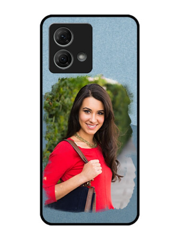 Custom Moto G84 5G Custom Metal Phone CaseGrunge Line Art Design