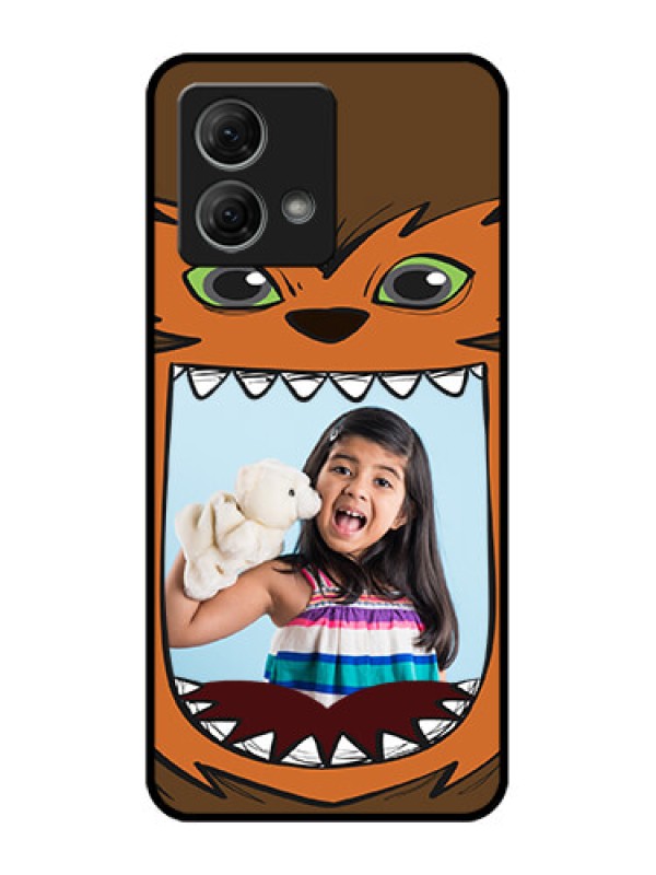 Custom Moto G84 5G Custom Metal Phone CaseOwl Monster Back Case Design