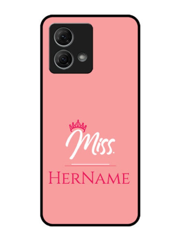 Custom Moto G84 5G Custom Metal Phone CaseMrs With Name Design