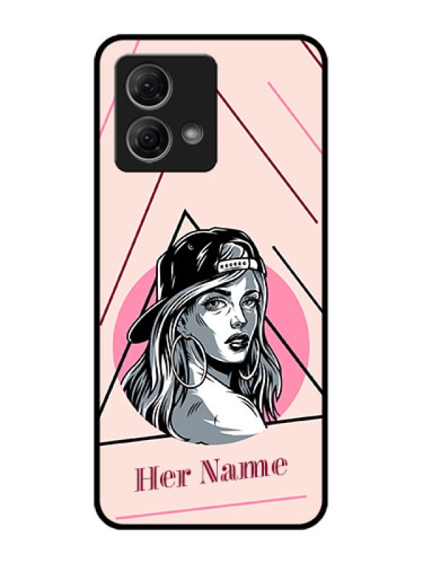 Custom Moto G84 5G Custom Metal Phone CaseRockstar Girl Design