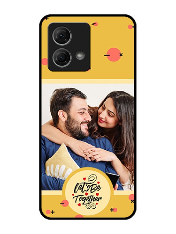 Custom Moto G84 5G Custom Metal Phone CaseLets Be Together Design