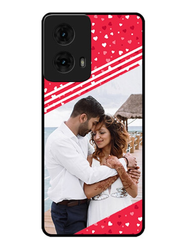 Custom Moto G85 5G Custom Metal Phone CaseValentines Gift Design