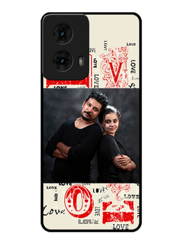 Custom Moto G85 5G Custom Metal Phone CaseTrendy Love Design Case