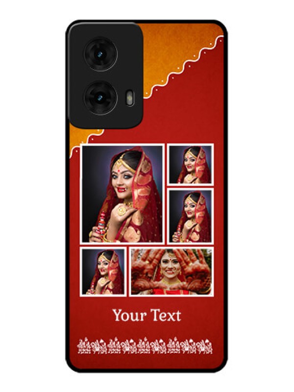 Custom Moto G85 5G Custom Metal Phone CaseWedding Pic Upload Design