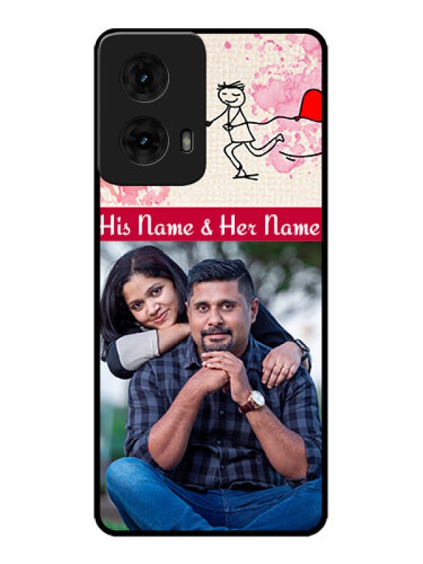 Custom Moto G85 5G Custom Metal Phone CaseYou And Me Case Design