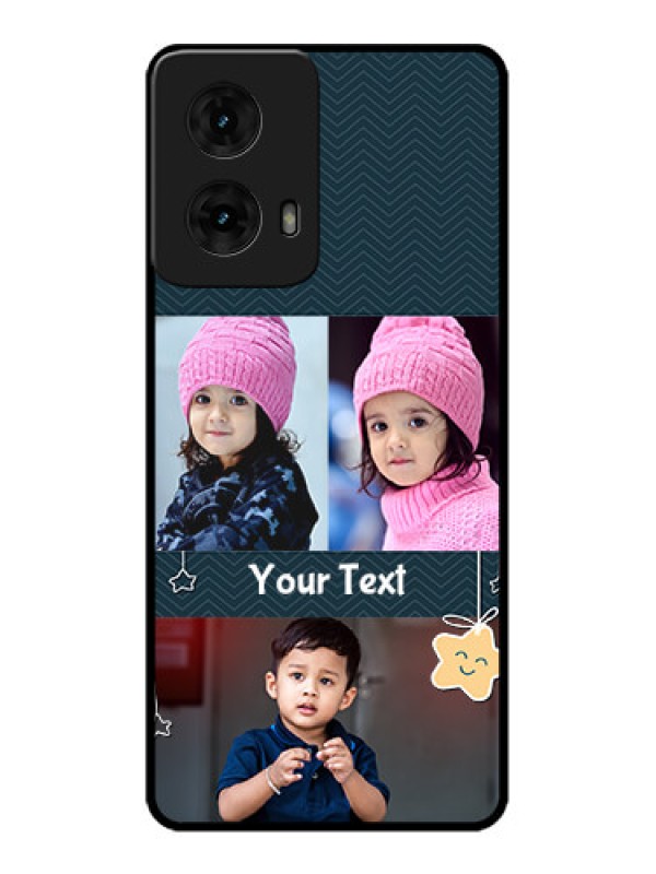 Custom Moto G85 5G Custom Metal Phone CaseHanging Stars Design