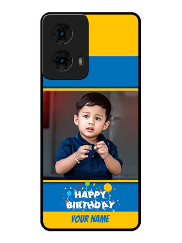 Custom Moto G85 5G Custom Metal Phone CaseBirthday Wishes Design