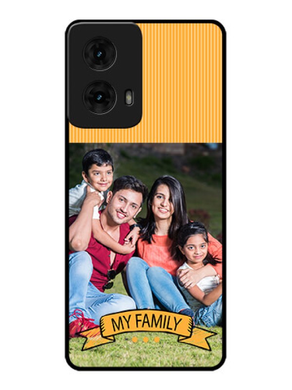 Custom Moto G85 5G Custom Metal Phone CaseMy Family Design