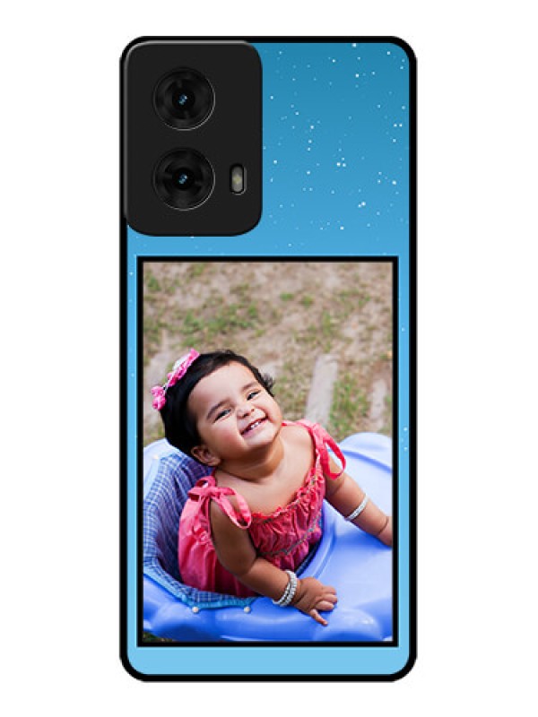 Custom Moto G85 5G Custom Metal Phone CaseWave Pattern Colorful Design