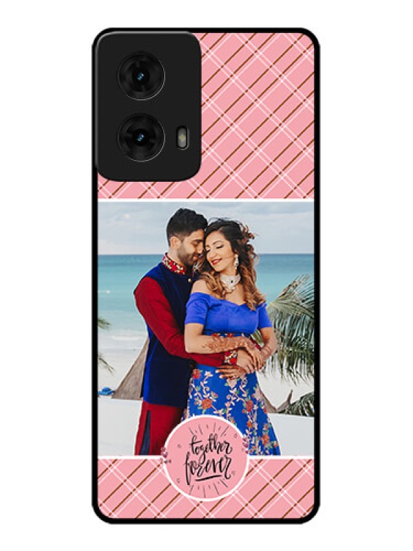 Custom Moto G85 5G Custom Metal Phone CaseTogether Forever Design