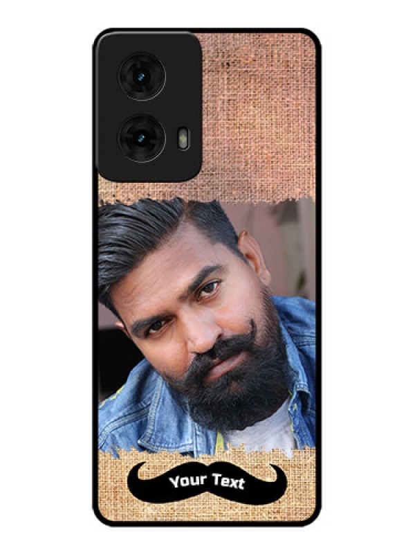 Custom Moto G85 5G Custom Metal Phone CaseWith Texture Design