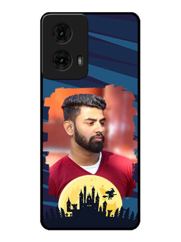 Custom Moto G85 5G Custom Metal Phone CaseHalloween Witch Design