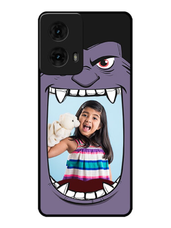 Custom Moto G85 5G Custom Metal Phone CaseAngry Monster Design