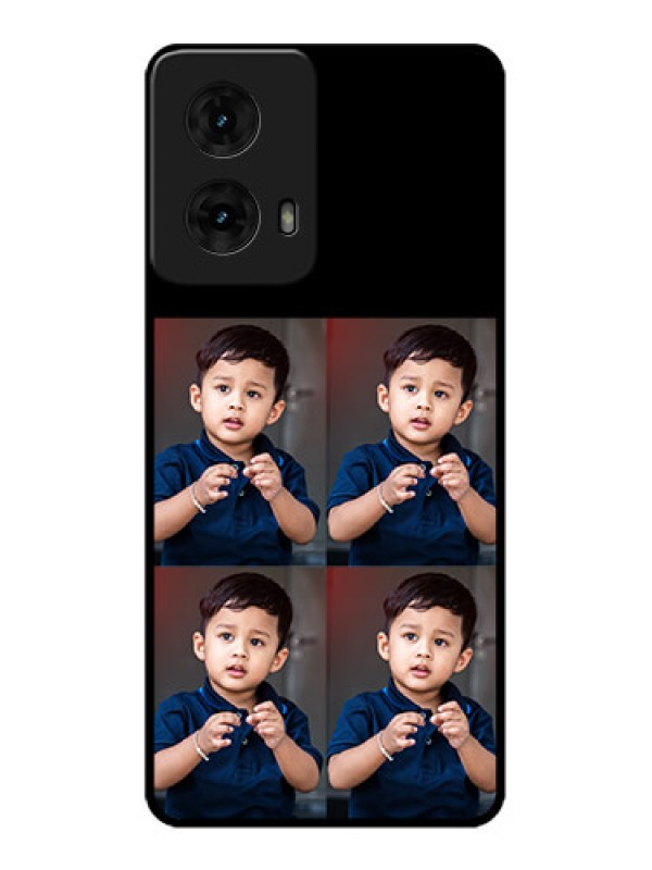 Custom Moto G85 5G Custom Metal Phone Case4 Image Holder Design