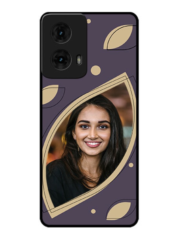 Custom Moto G85 5G Custom Metal Phone CaseFalling Leaf Design