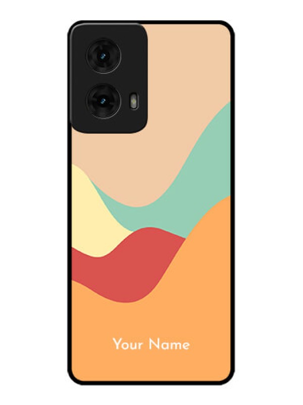 Custom Moto G85 5G Custom Metal Phone CaseOcean Waves Multi - Colour Design