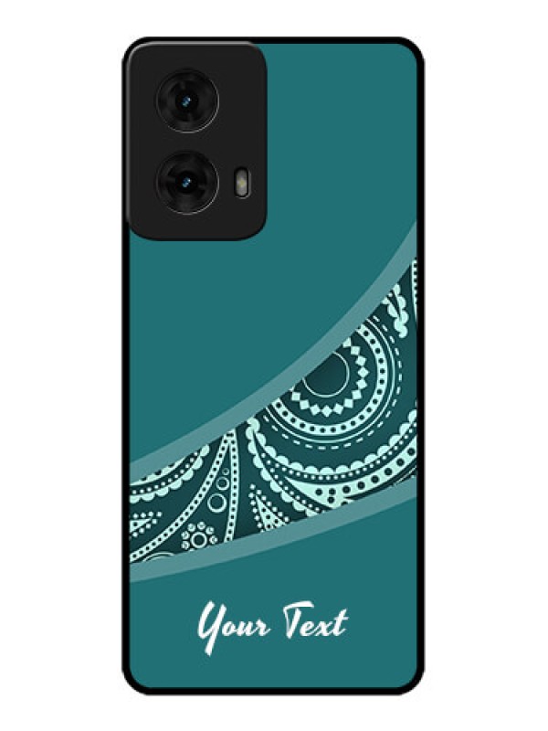 Custom Moto G85 5G Custom Metal Phone CaseSemi Visible Floral Design