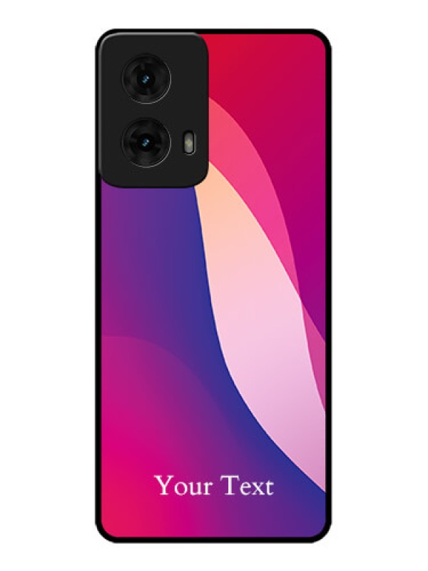 Custom Moto G85 5G Custom Metal Phone CaseDigital Abstract Overlap Design