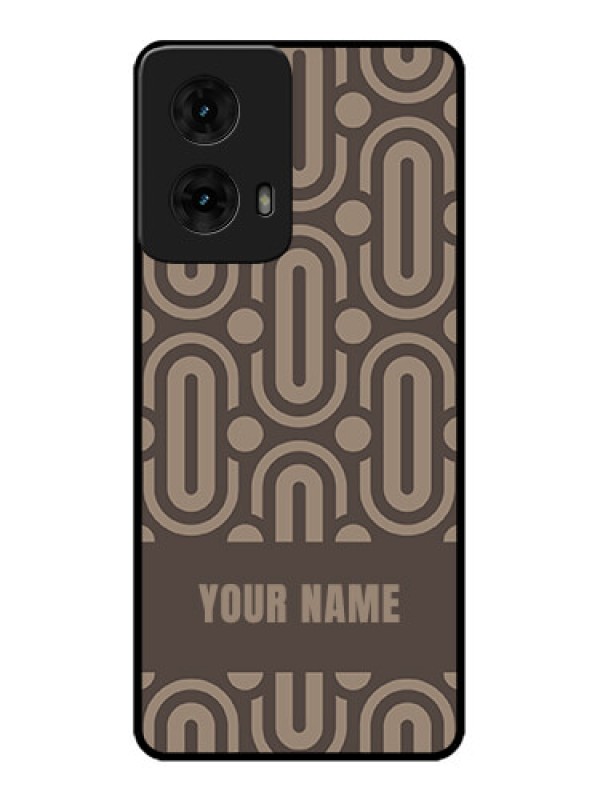 Custom Moto G85 5G Custom Metal Phone CaseCaptivating Zero Pattern Design