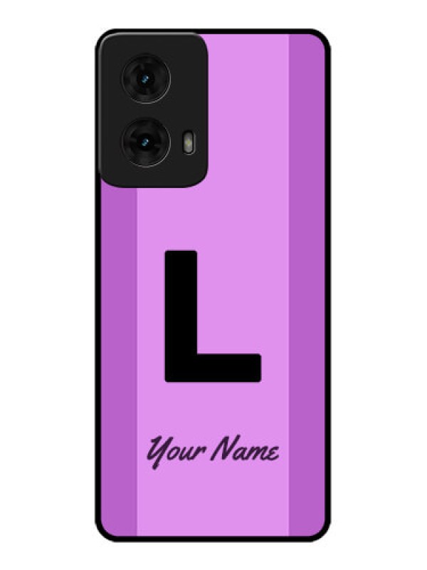 Custom Moto G85 5G Custom Metal Phone CaseTricolor Custom Text Design