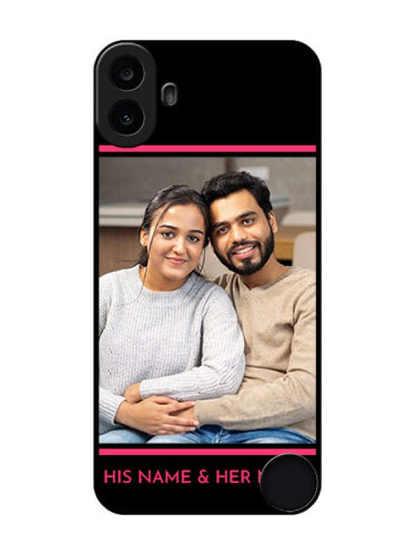 Custom Nothing CMF Phone 1 Custom Metal Phone Case - With Add Text Design