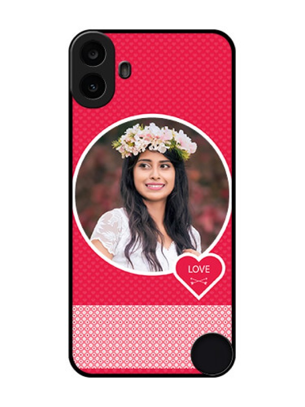 Custom Nothing CMF Phone 1 Custom Metal Phone Case - Pink Color Pattern Design