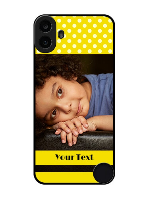 Custom Nothing CMF Phone 1 Custom Metal Phone Case - Bright Yellow Case Design