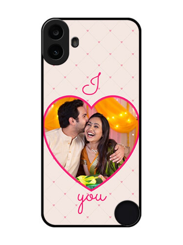 Custom Nothing CMF Phone 1 Custom Metal Phone Case - Heart Shape Design