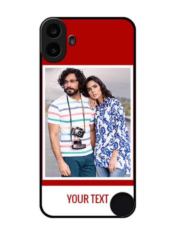 Custom Nothing CMF Phone 1 Custom Metal Phone Case - Red Color Design