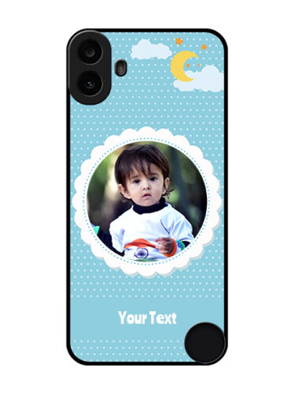 Custom Nothing CMF Phone 1 Custom Metal Phone Case - Violet Pattern Design