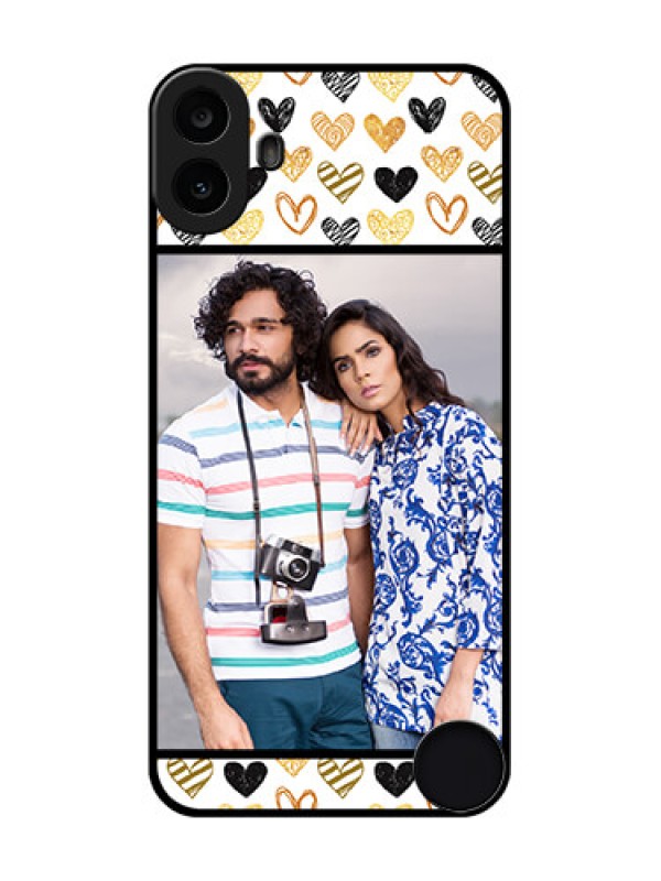 Custom Nothing CMF Phone 1 Custom Metal Phone Case - Love Symbol Design