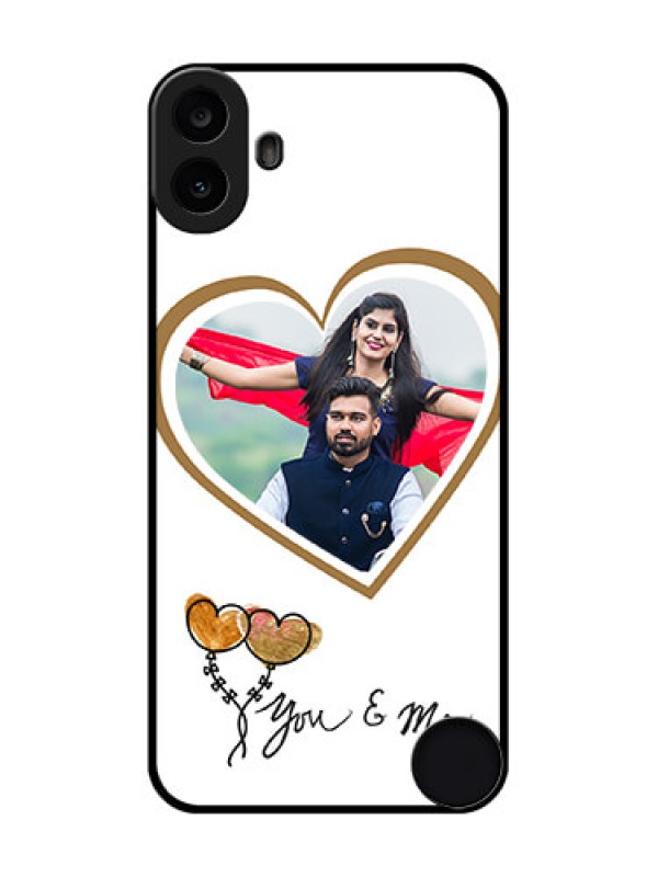 Custom Nothing CMF Phone 1 Custom Metal Phone Case - You and Me Design