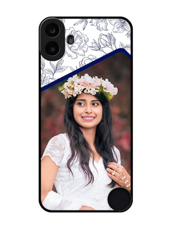 Custom Nothing CMF Phone 1 Custom Metal Phone Case - Classy Floral Design