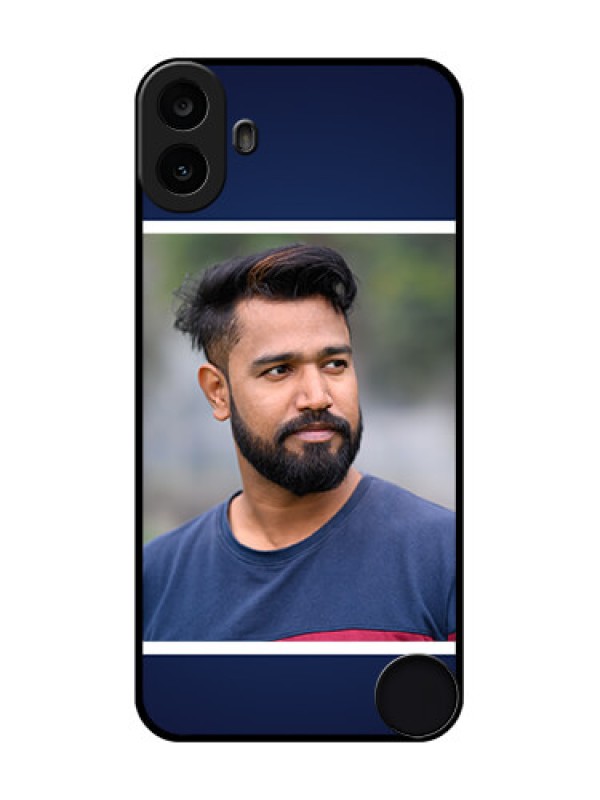 Custom Nothing CMF Phone 1 Custom Metal Phone Case - Simple Royal Blue Design