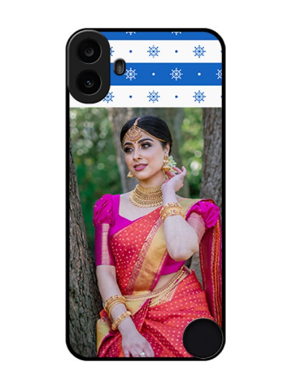 Custom Nothing CMF Phone 1 Custom Metal Phone Case - Snow Pattern Design