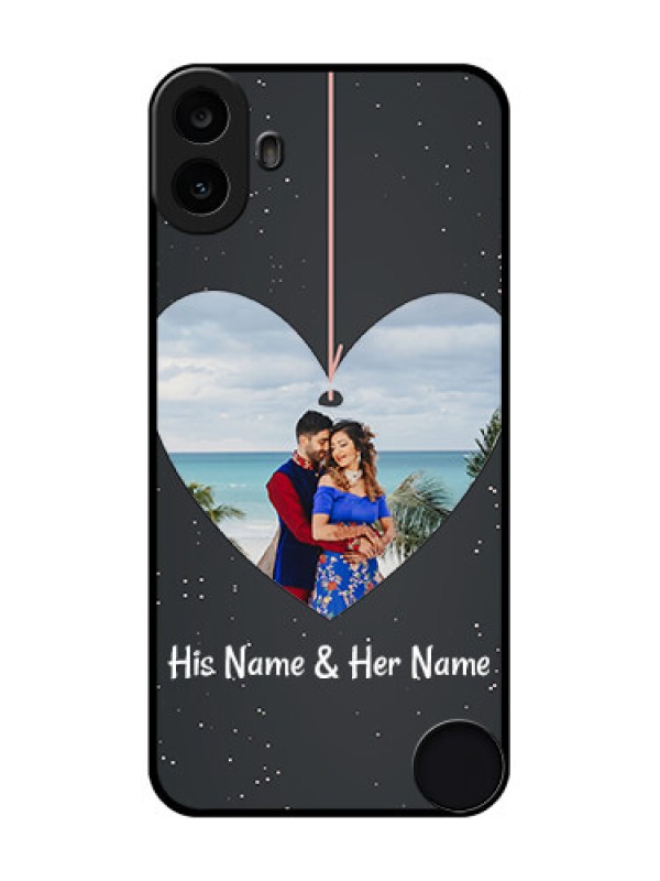 Custom Nothing CMF Phone 1 Custom Metal Phone Case - Hanging Heart Design