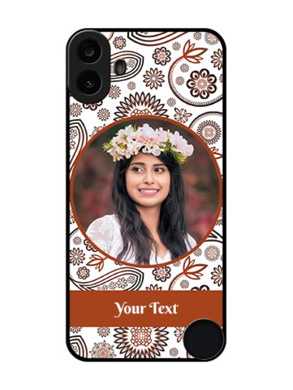 Custom Nothing CMF Phone 1 Custom Metal Phone Case - Abstract Flower Design