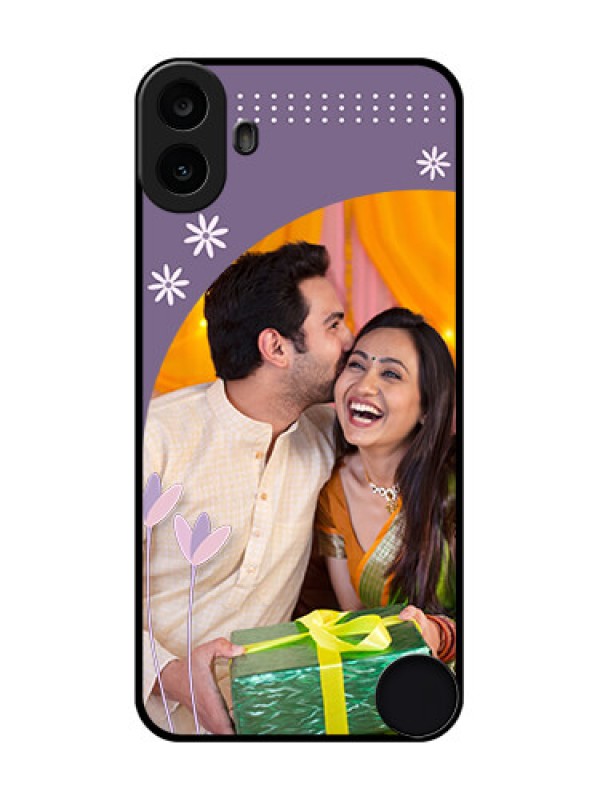 Custom Nothing CMF Phone 1 Custom Metal Phone Case - Lavender Flowers Design