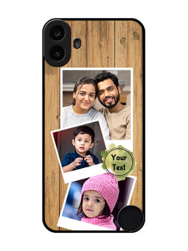 Custom Nothing CMF Phone 1 Custom Metal Phone Case - Wooden Texture Design