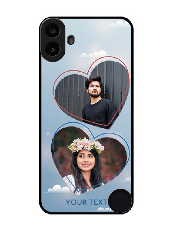 Custom Nothing CMF Phone 1 Custom Metal Phone Case - Blue Color Couple Design