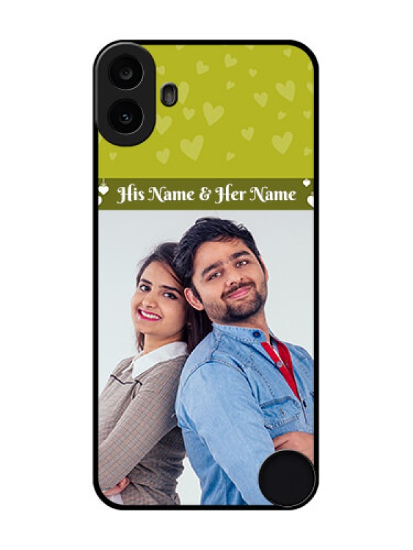 Custom Nothing CMF Phone 1 Custom Metal Phone Case - You and Me Heart Design
