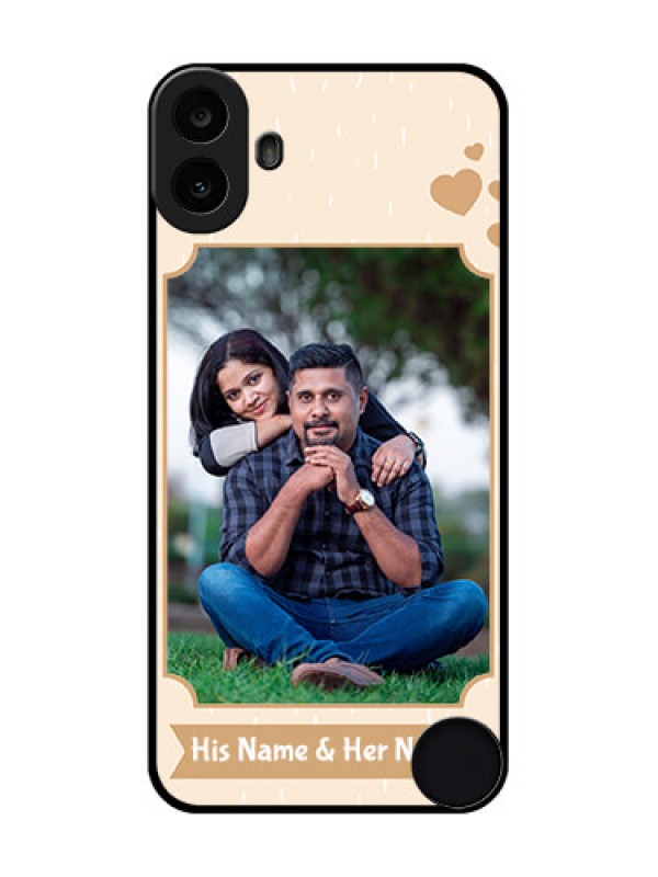 Custom Nothing CMF Phone 1 Custom Metal Phone Case - With Confetti Love Design