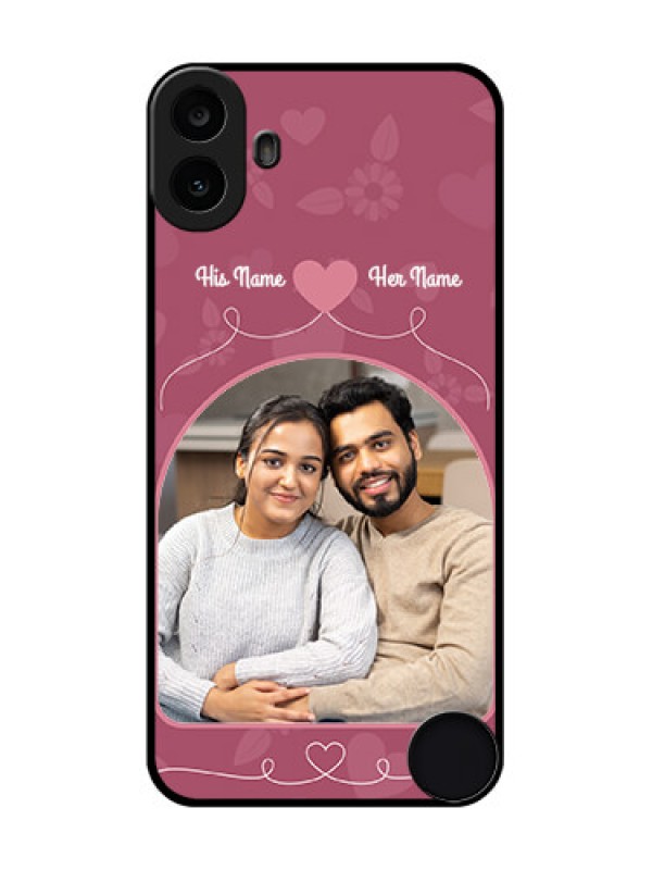Custom Nothing CMF Phone 1 Custom Metal Phone Case - Love Floral Design
