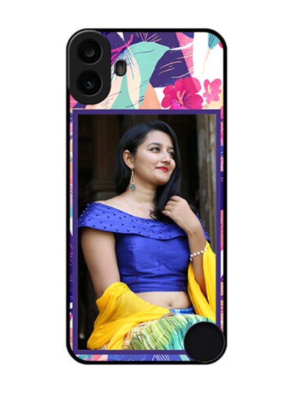 Custom Nothing CMF Phone 1 Custom Metal Phone Case - Abstract Floral Design