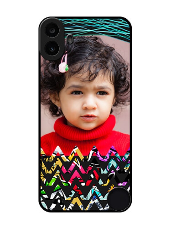 Custom Nothing CMF Phone 1 Custom Metal Phone Case - Neon Abstract Design