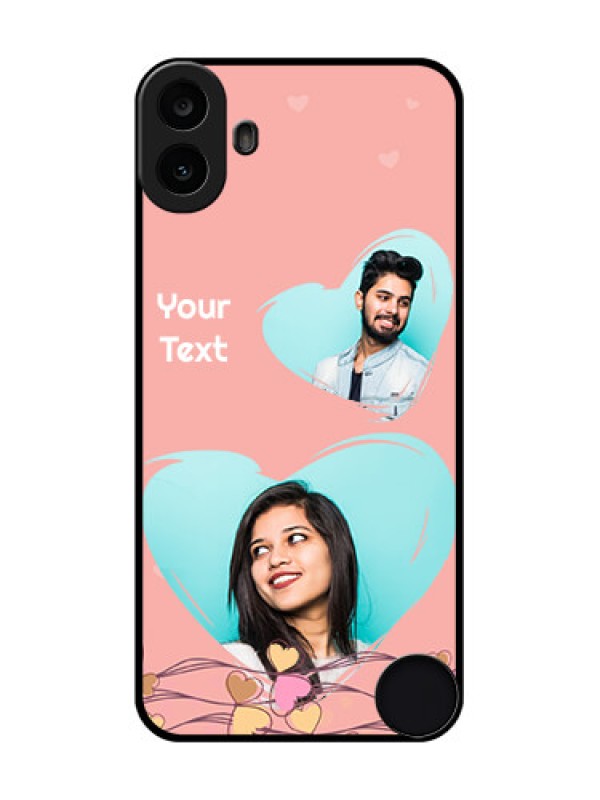 Custom Nothing CMF Phone 1 Custom Metal Phone Case - Love Doodle Design